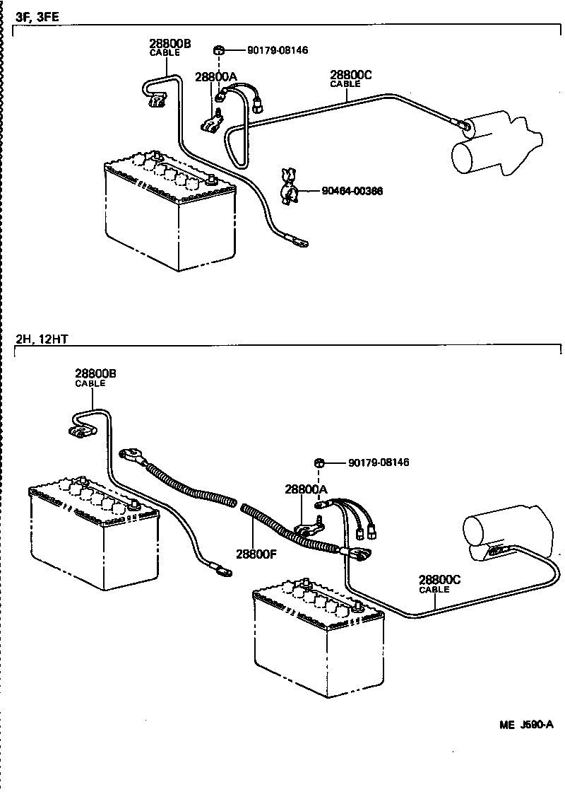  LAND CRUISER VAN |  BATTERY BATTERY CABLE