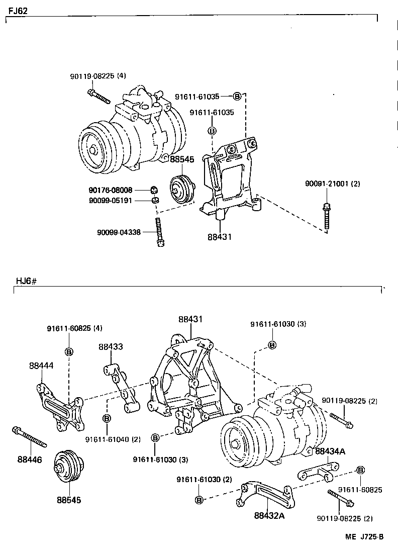  LAND CRUISER VAN |  HEATING AIR CONDITIONING COMPRESSOR