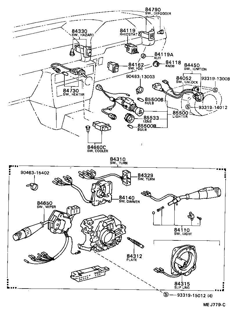  CELICA |  SWITCH RELAY COMPUTER