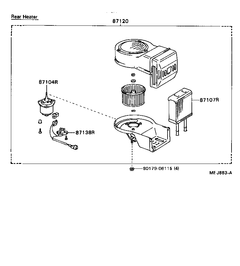  DYNA TOYOACE |  HEATING AIR CONDITIONING HEATER UNIT BLOWER