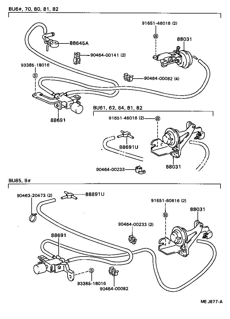  DYNA TOYOACE |  HEATING AIR CONDITIONING VACUUM PIPING