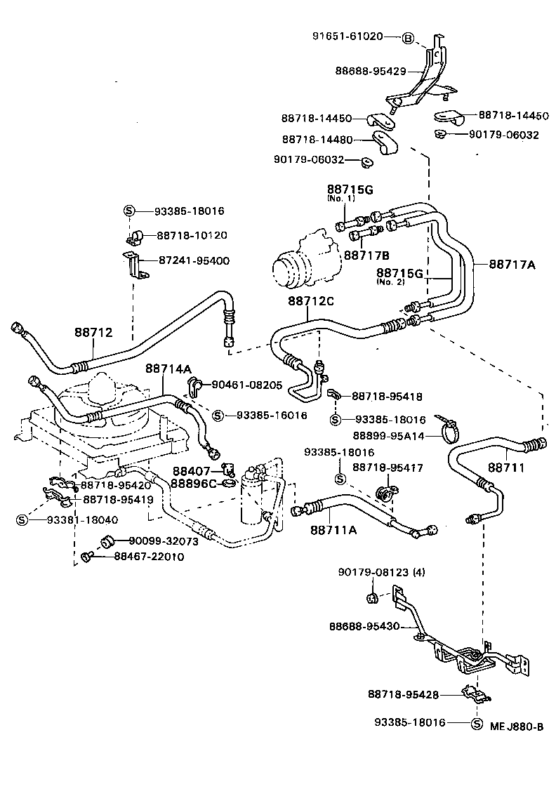 DYNA TOYOACE |  HEATING AIR CONDITIONING COOLER PIPING