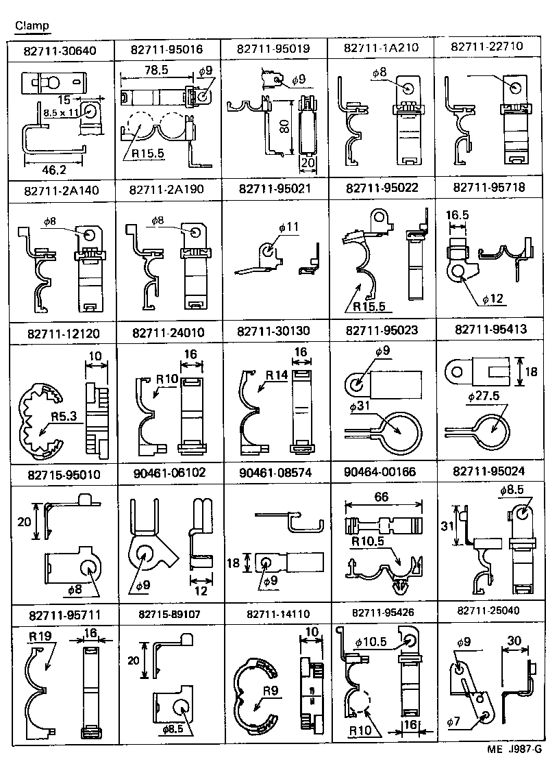  TOYOACE DYNA |  WIRING CLAMP