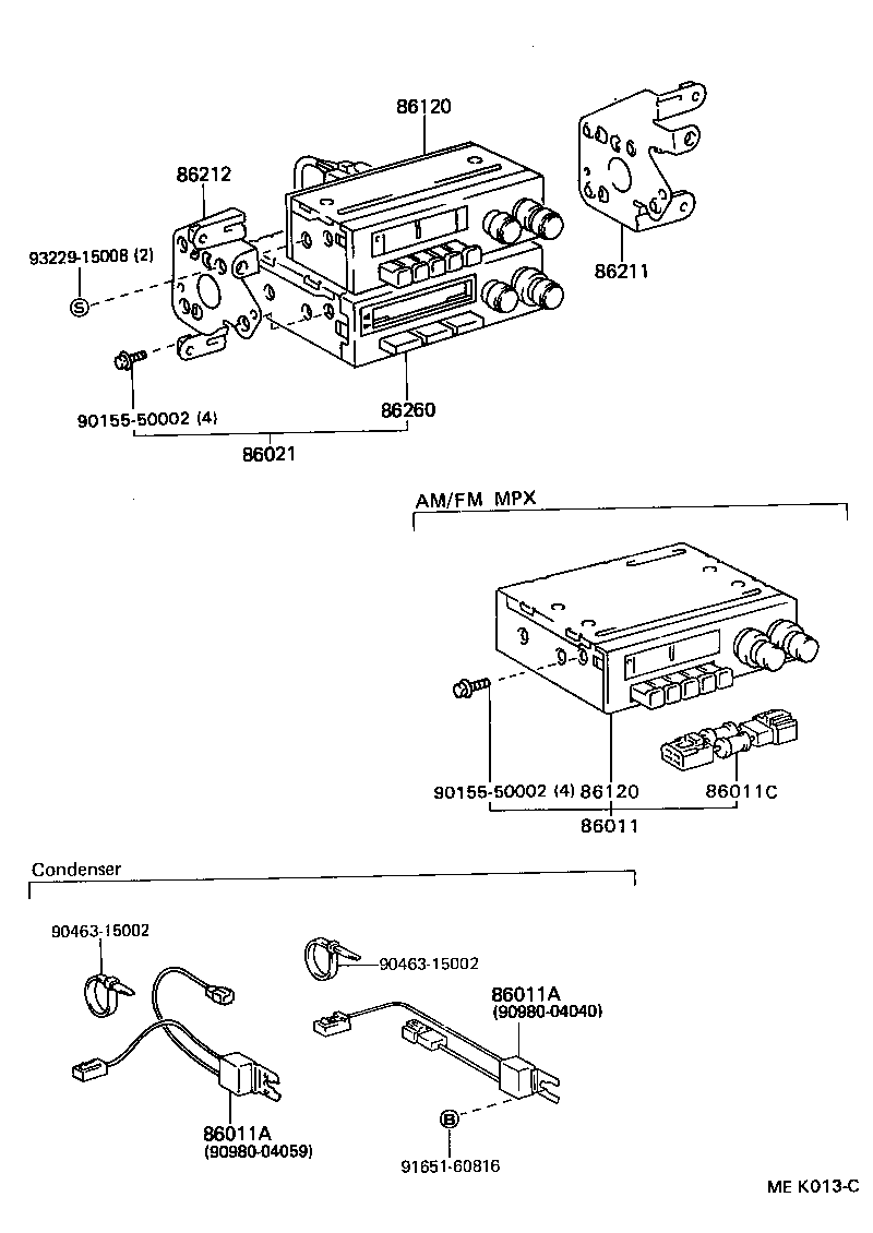  TOYOACE DYNA |  RADIO RECEIVER AMPLIFIER CONDENSER