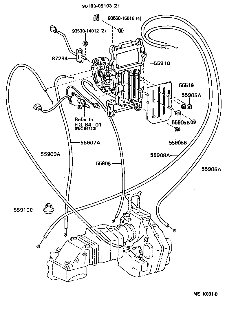  TOYOACE DYNA |  HEATING AIR CONDITIONING CONTROL AIR DUCT