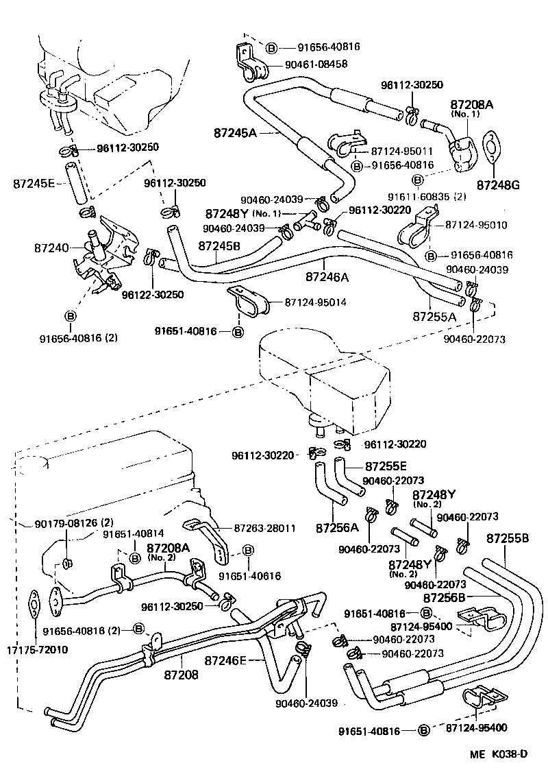  TOYOACE DYNA |  HEATING AIR CONDITIONING WATER PIPING