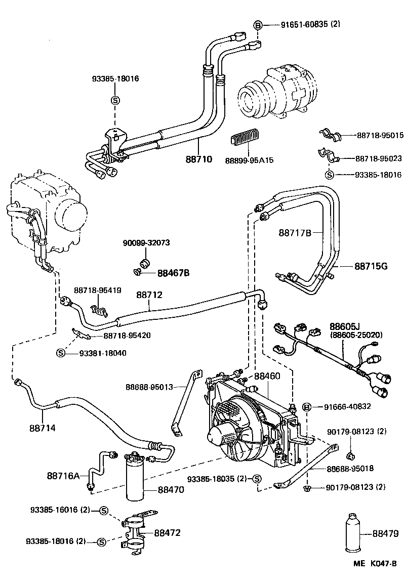  TOYOACE DYNA |  HEATING AIR CONDITIONING COOLER PIPING