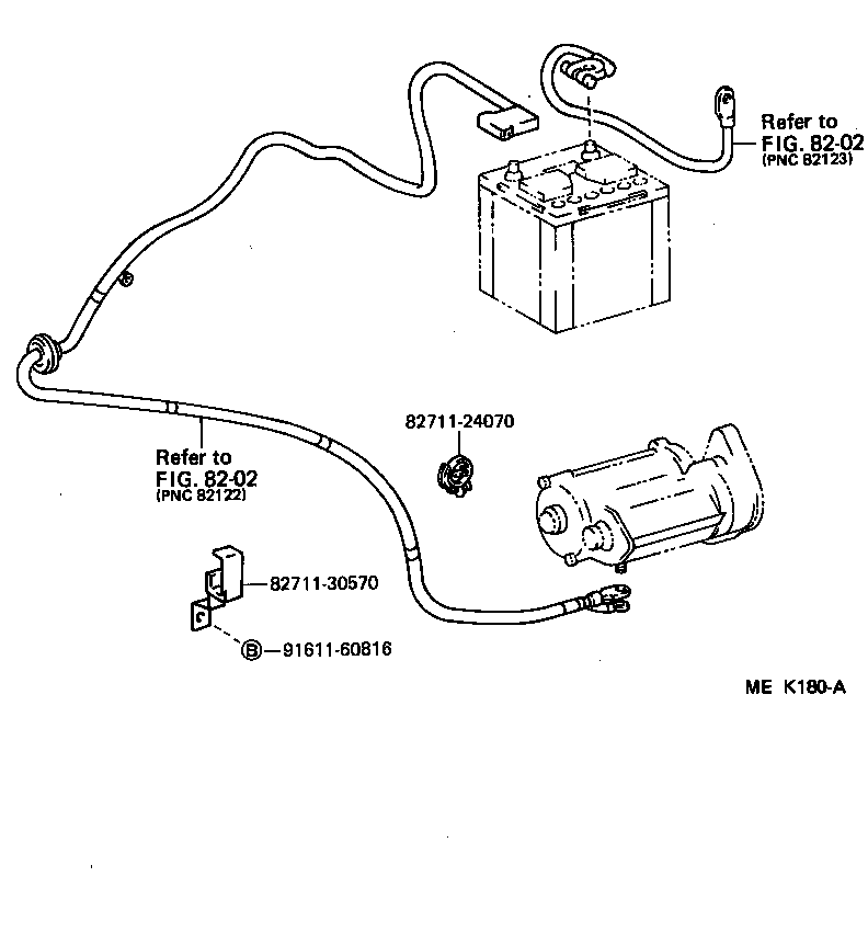  HIACE VAN WAGON |  BATTERY BATTERY CABLE