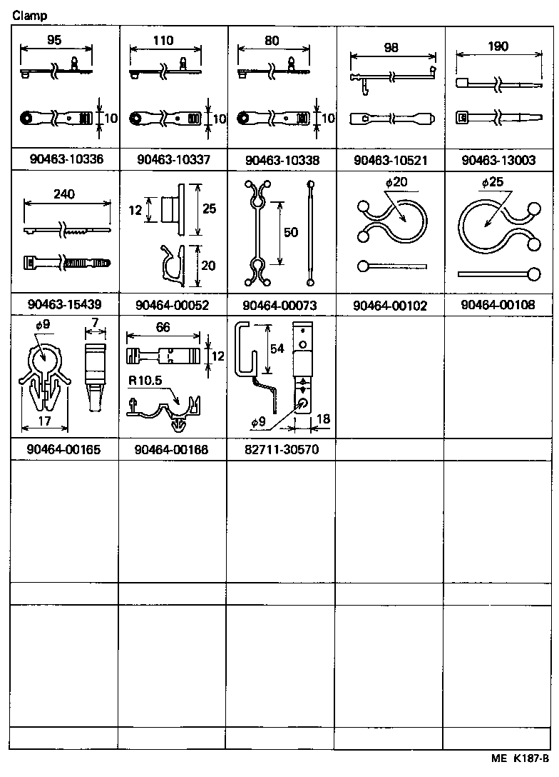  HIACE VAN WAGON |  WIRING CLAMP
