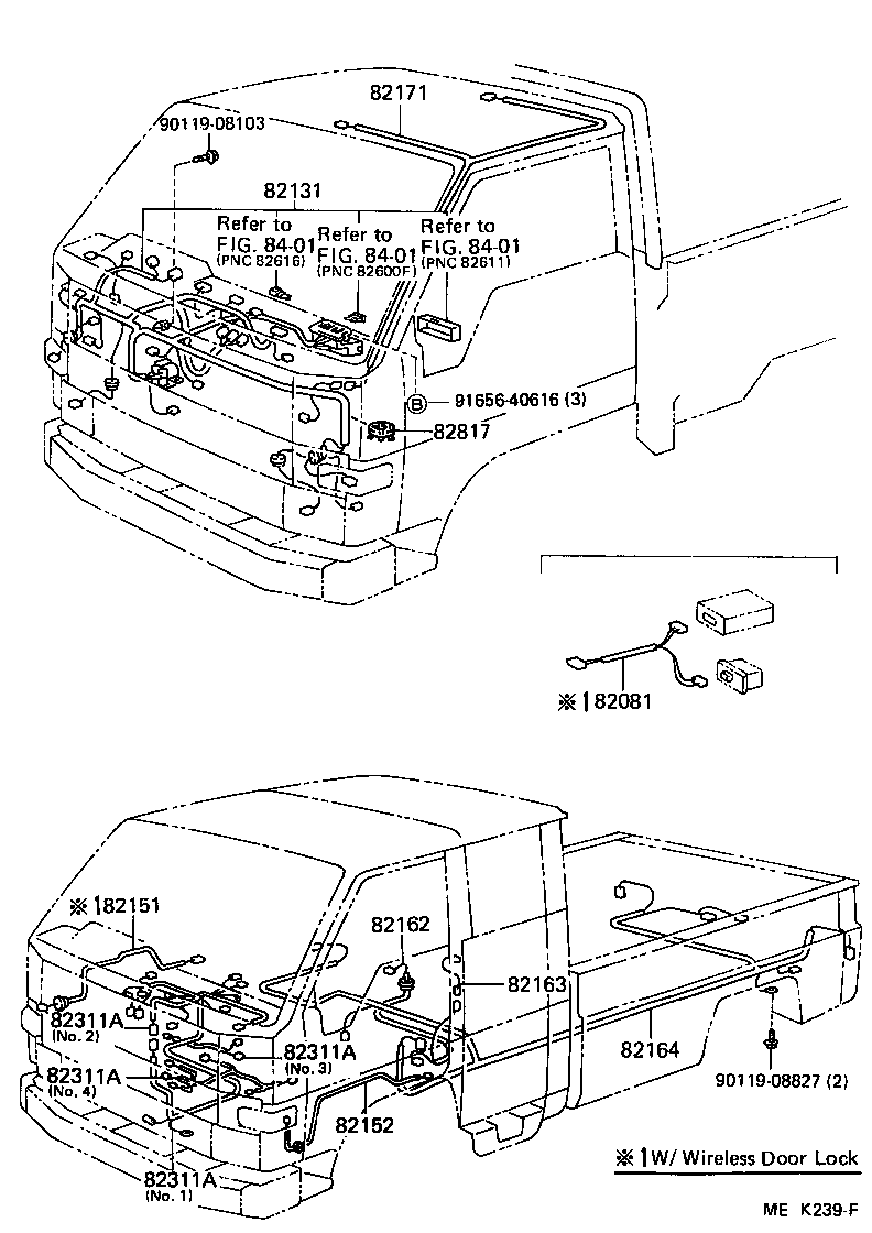  HIACE TRUCK |  WIRING CLAMP