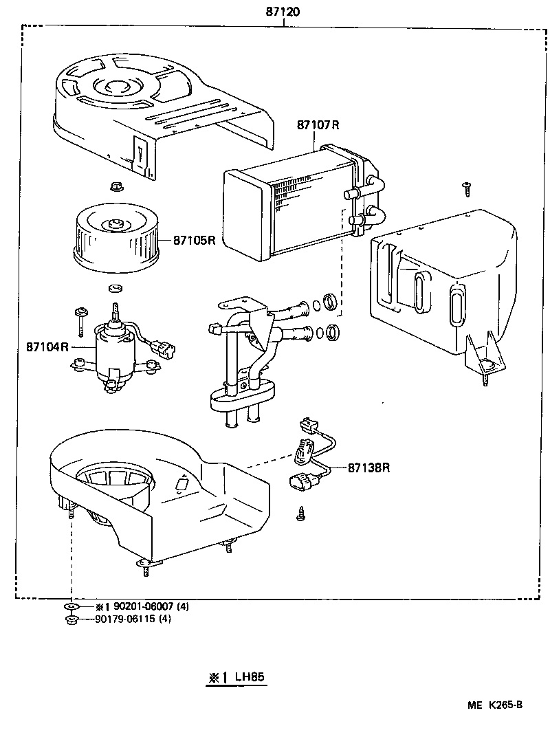  HIACE TRUCK |  HEATING AIR CONDITIONING HEATER UNIT BLOWER