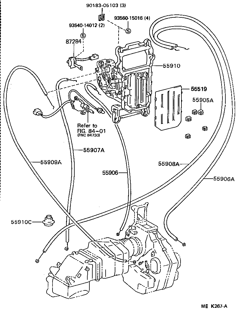  HIACE TRUCK |  HEATING AIR CONDITIONING CONTROL AIR DUCT