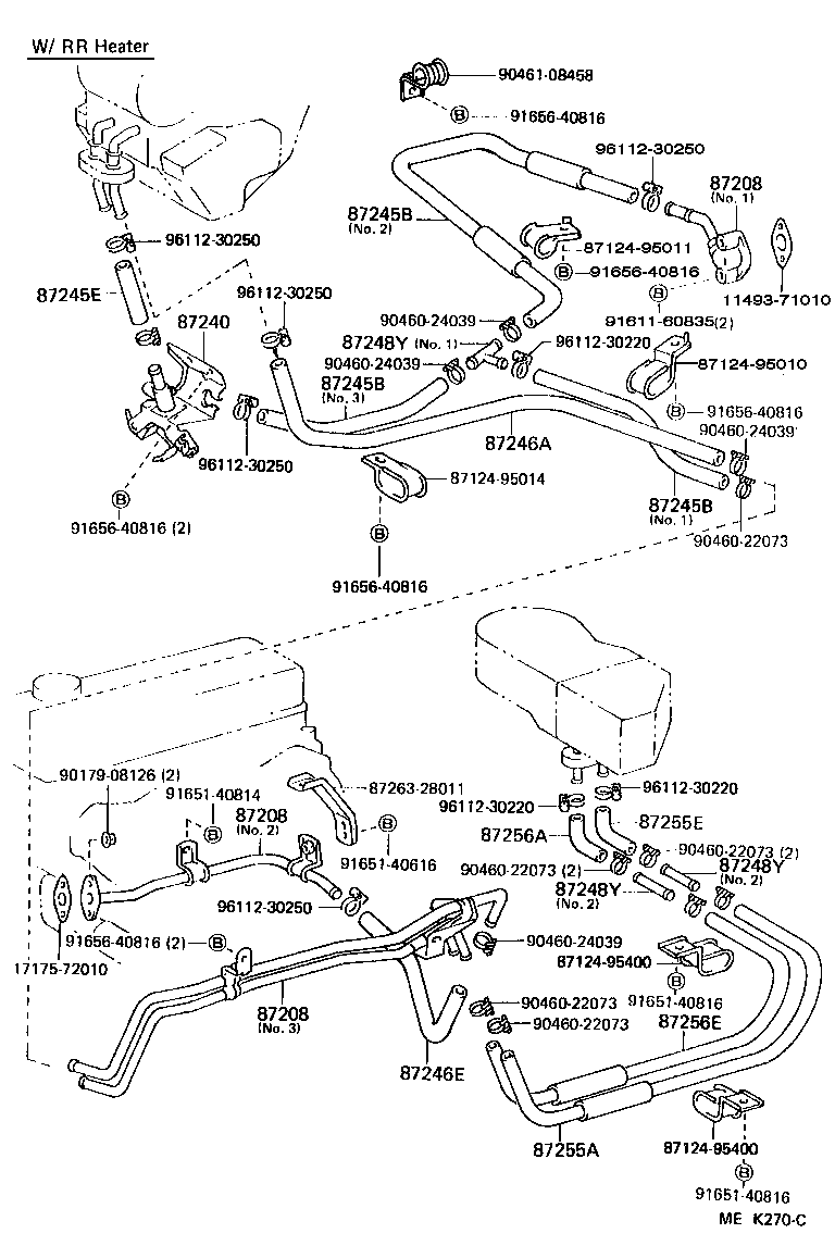  HIACE TRUCK |  HEATING AIR CONDITIONING WATER PIPING