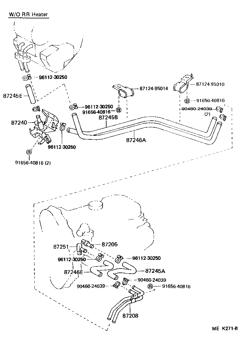  HIACE TRUCK |  HEATING AIR CONDITIONING WATER PIPING