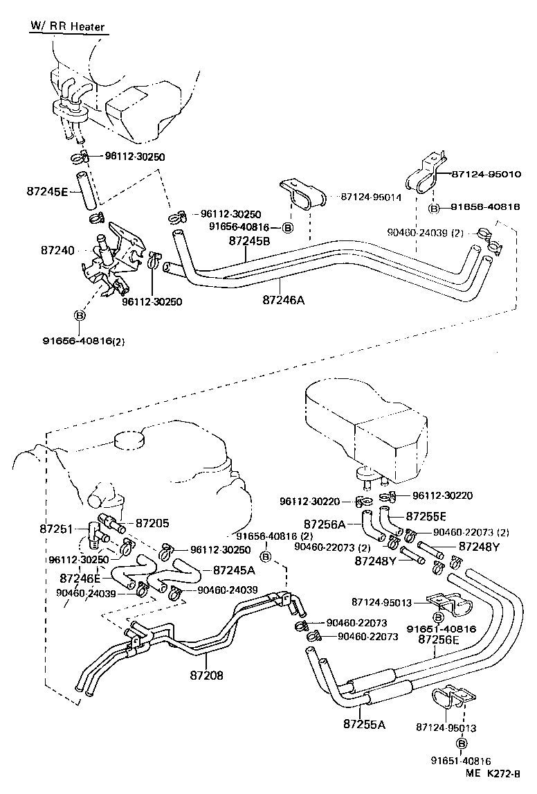  HIACE TRUCK |  HEATING AIR CONDITIONING WATER PIPING