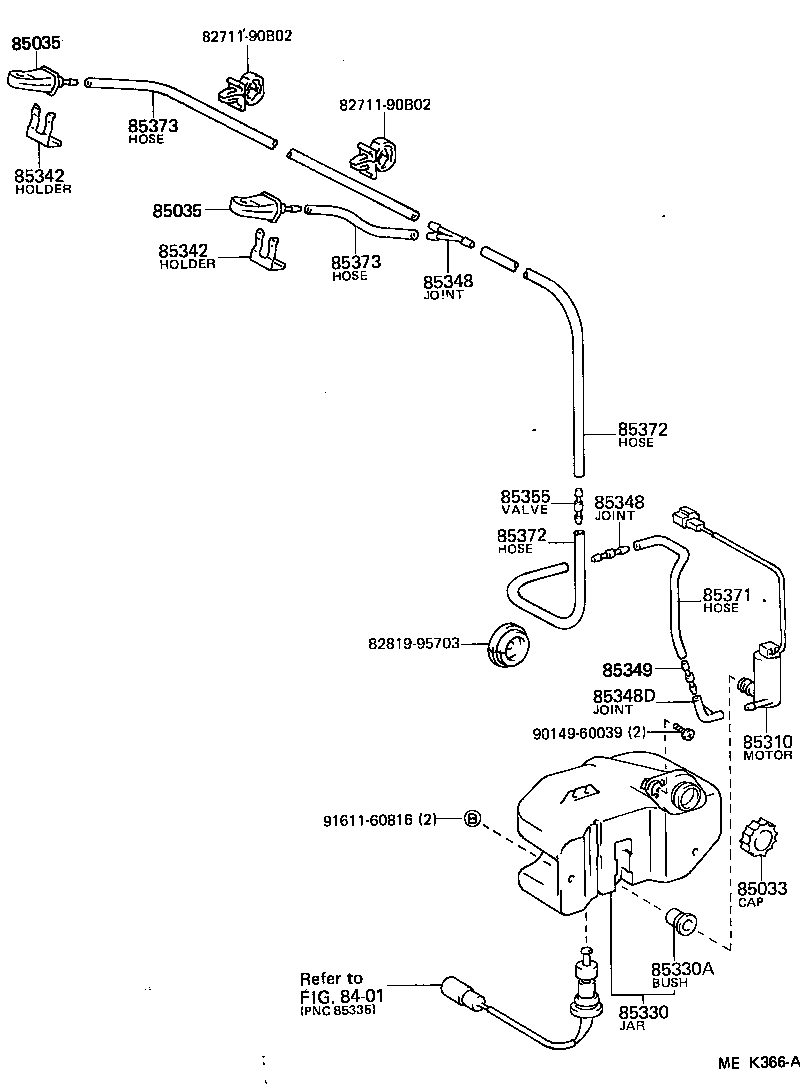  HIACE VAN WAGON |  WINDSHIELD WASHER
