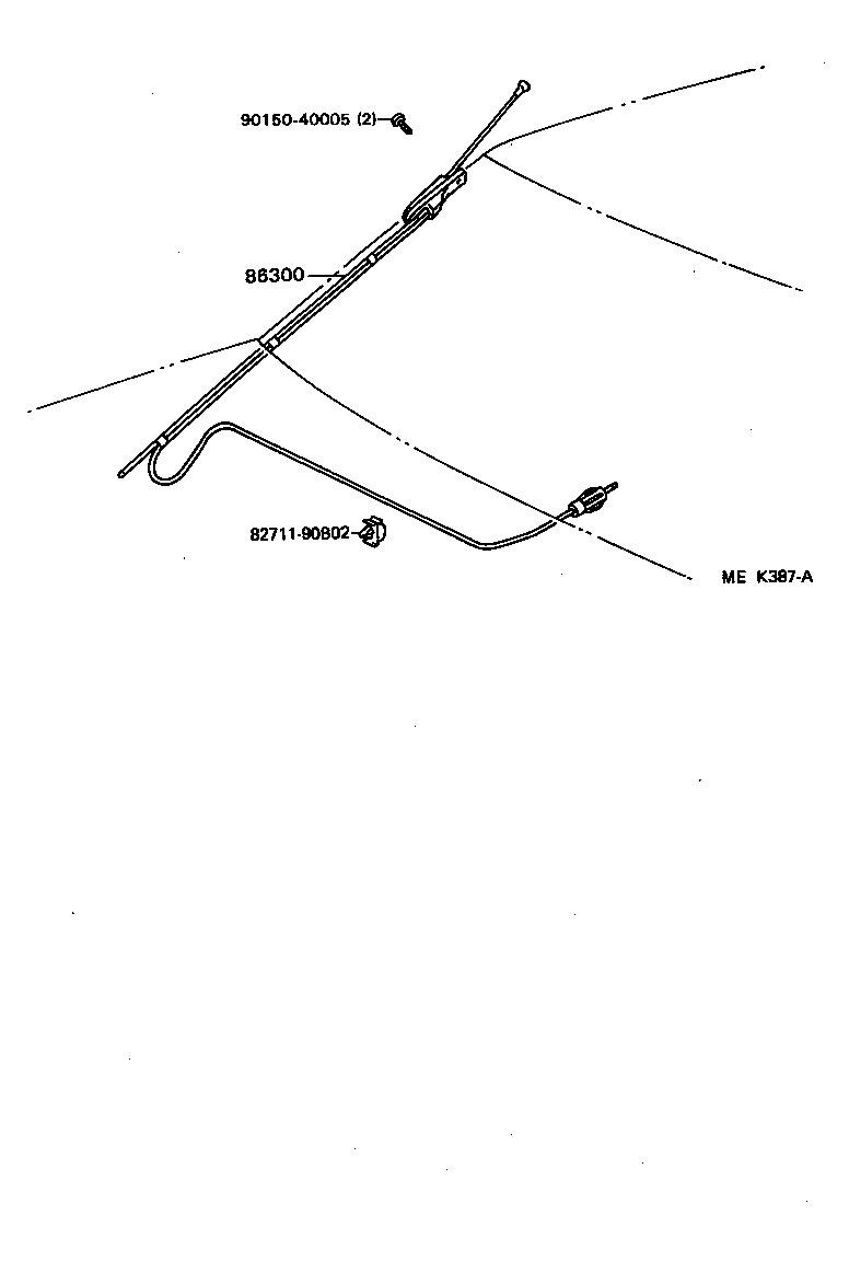  HIACE VAN WAGON |  ANTENNA