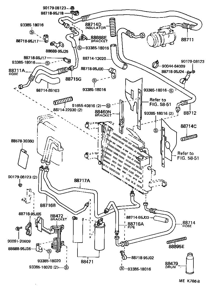  HIACE VAN WAGON |  HEATING AIR CONDITIONING COOLER PIPING