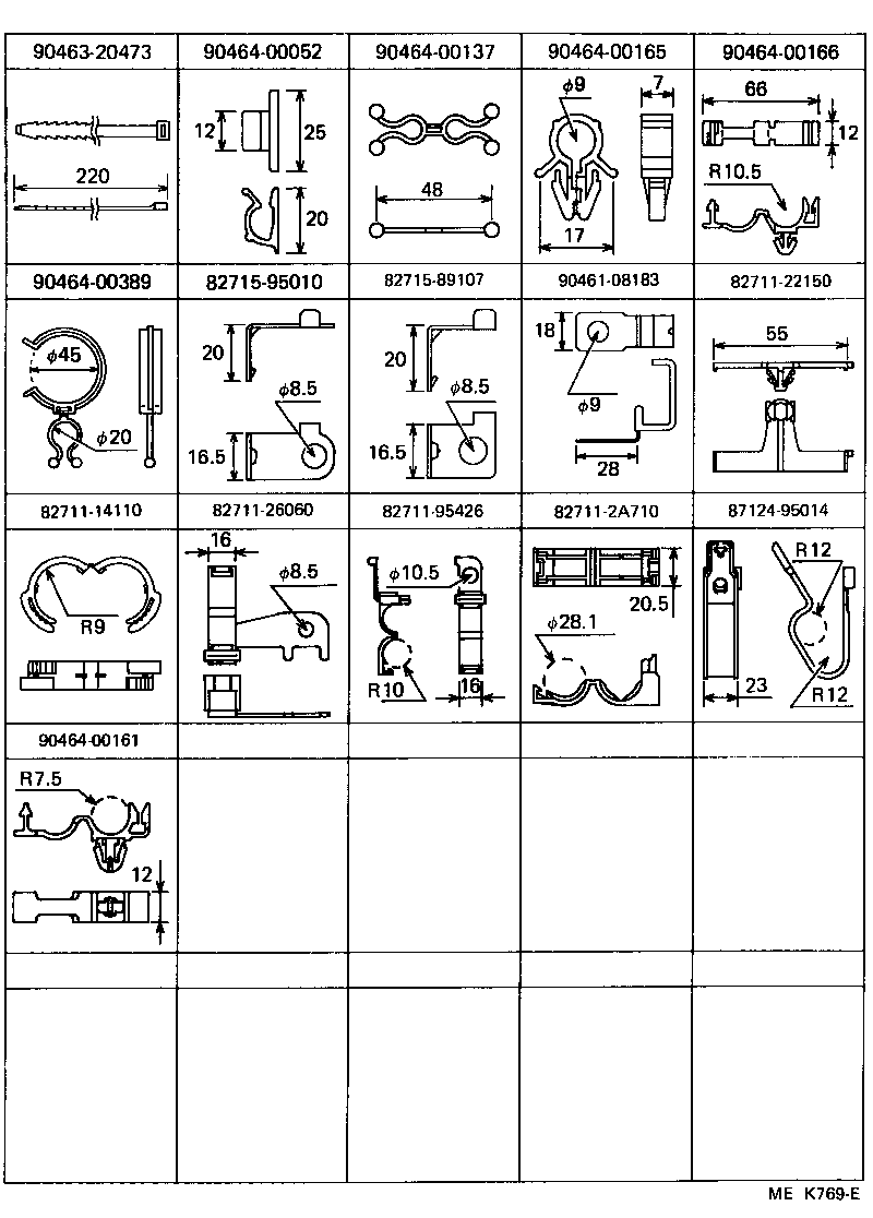  HIACE TRUCK |  WIRING CLAMP