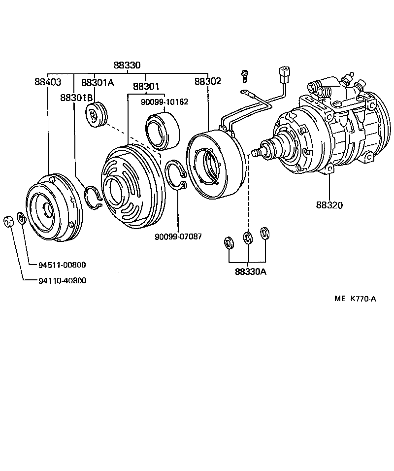  HIACE TRUCK |  HEATING AIR CONDITIONING COMPRESSOR