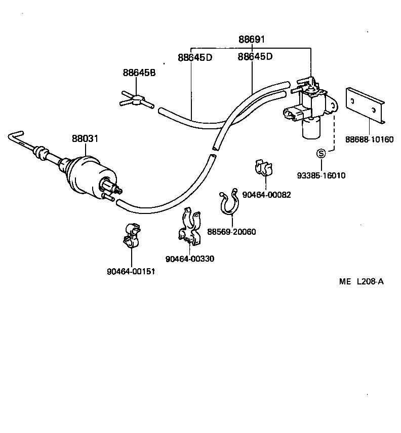  STARLET |  HEATING AIR CONDITIONING VACUUM PIPING