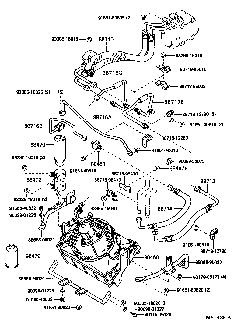  TOYOACE DYNA |  HEATING AIR CONDITIONING COOLER PIPING