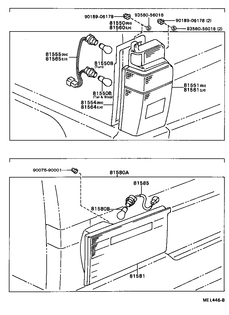  TOWN MASTERACE V WG |  REAR COMBINATION LAMP