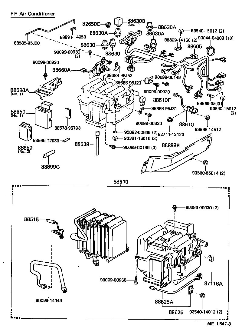  HIACE VAN WAGON |  HEATING AIR CONDITIONING COOLER UNIT