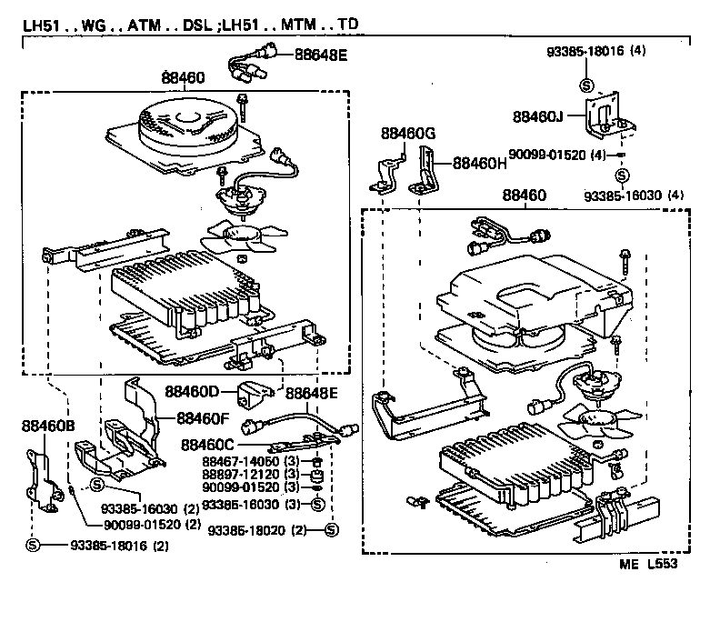  HIACE VAN WAGON |  HEATING AIR CONDITIONING COOLER PIPING