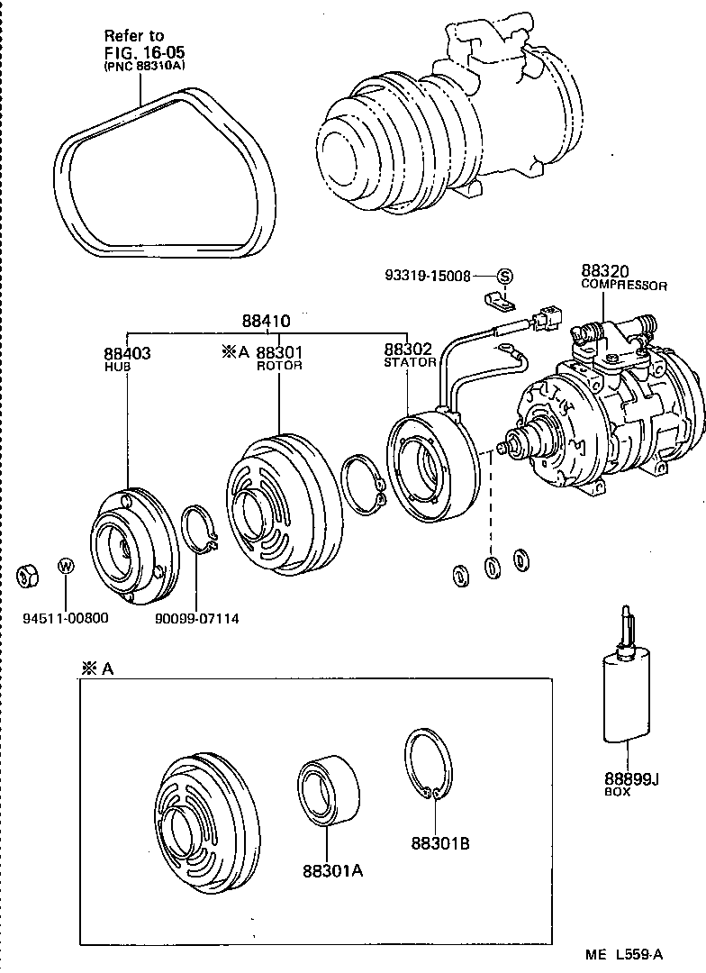  HIACE VAN WAGON |  HEATING AIR CONDITIONING COMPRESSOR