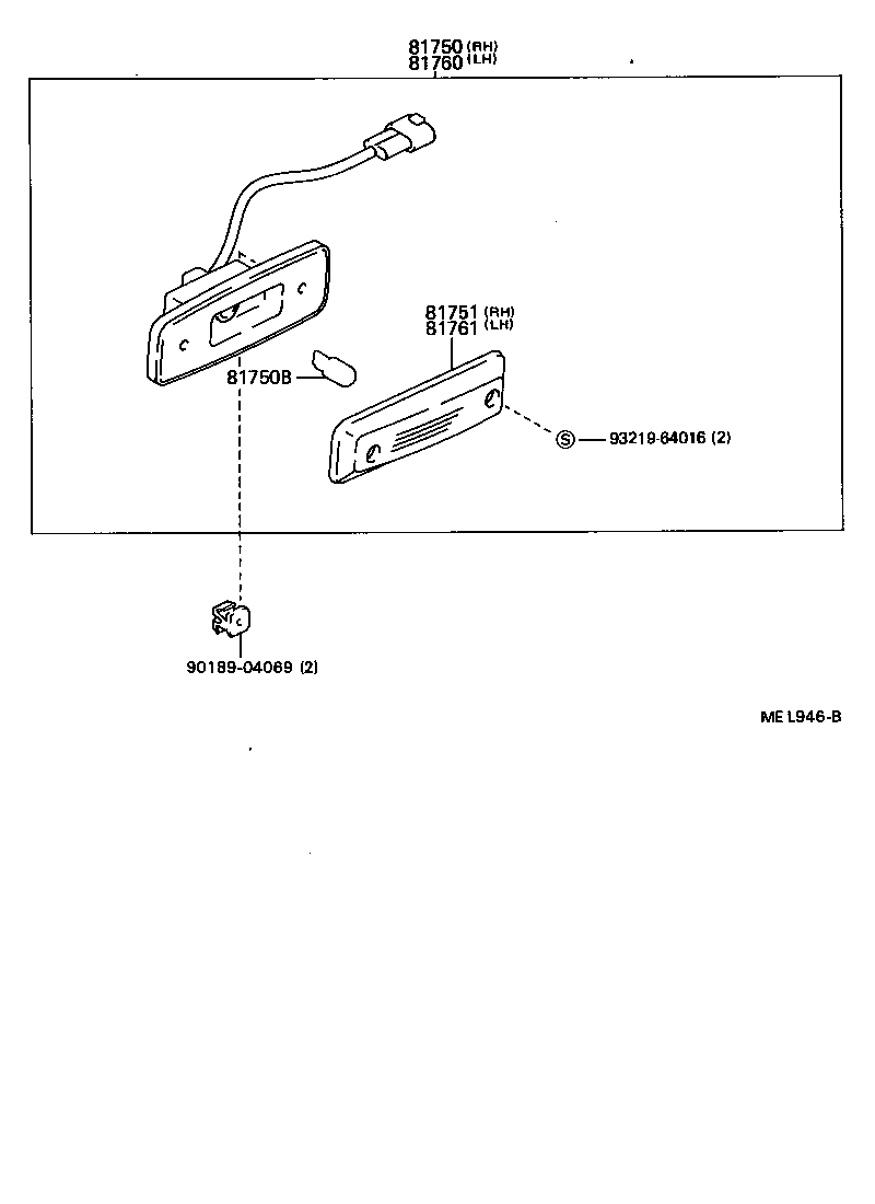  DYNA TOYOACE QUICK |  REAR SIDE MARKER LAMP