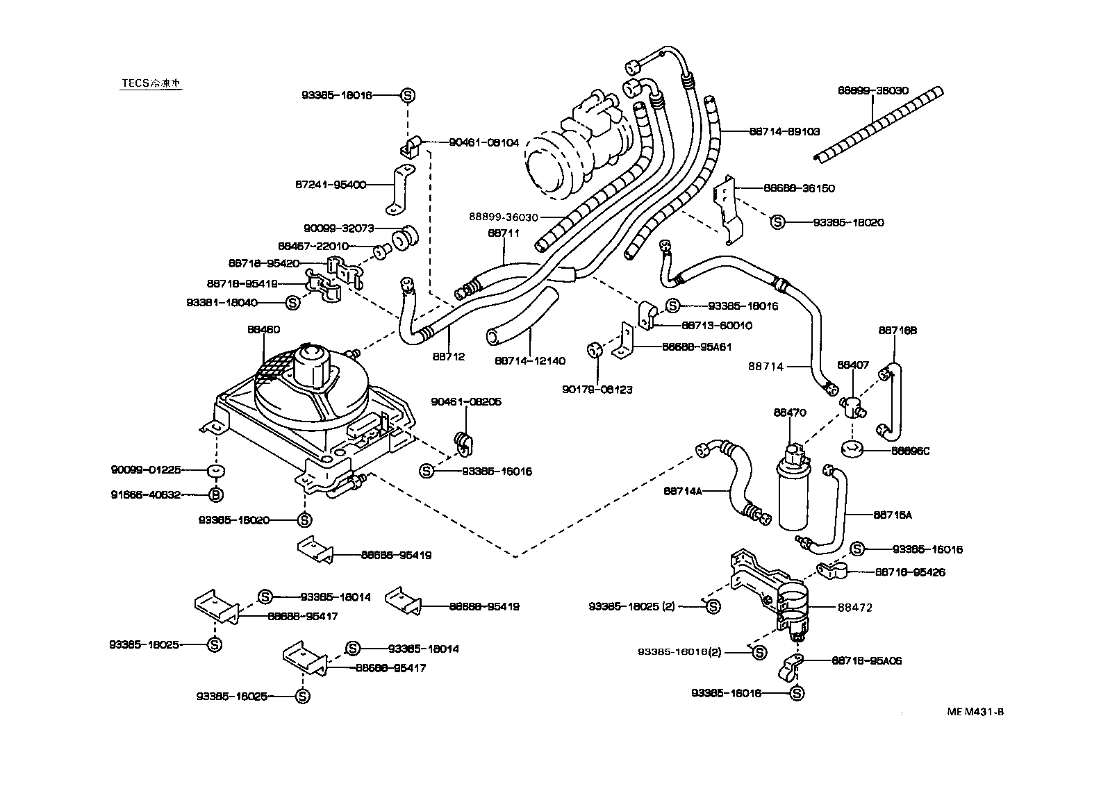  DYNA TOYOACE |  HEATING AIR CONDITIONING COOLER PIPING