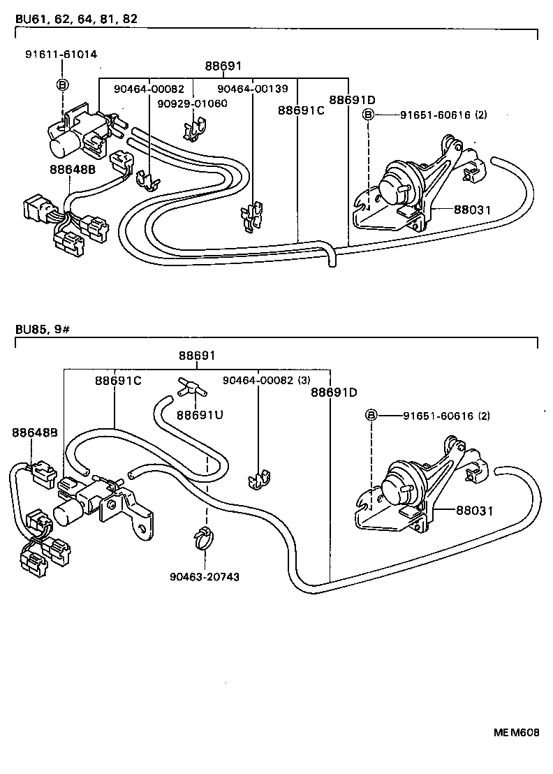  DYNA TOYOACE |  HEATING AIR CONDITIONING VACUUM PIPING