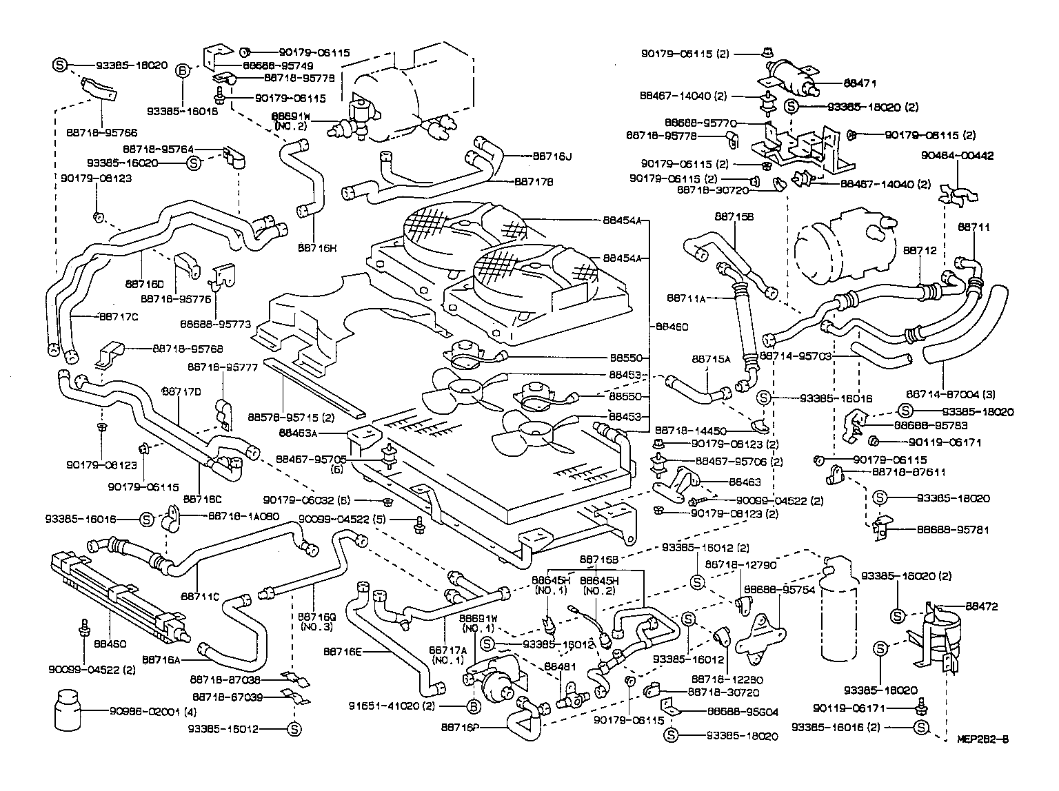  LITEACE VAN WAGON |  HEATING AIR CONDITIONING COOLER PIPING