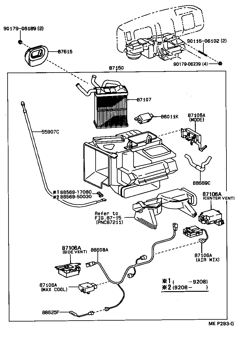  CELSIOR |  HEATING AIR CONDITIONING HEATER UNIT BLOWER