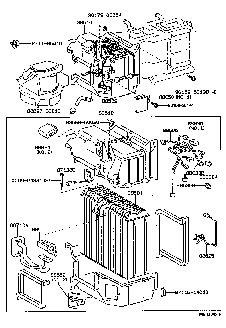  LAND CRUISER VAN |  HEATING AIR CONDITIONING COOLER UNIT