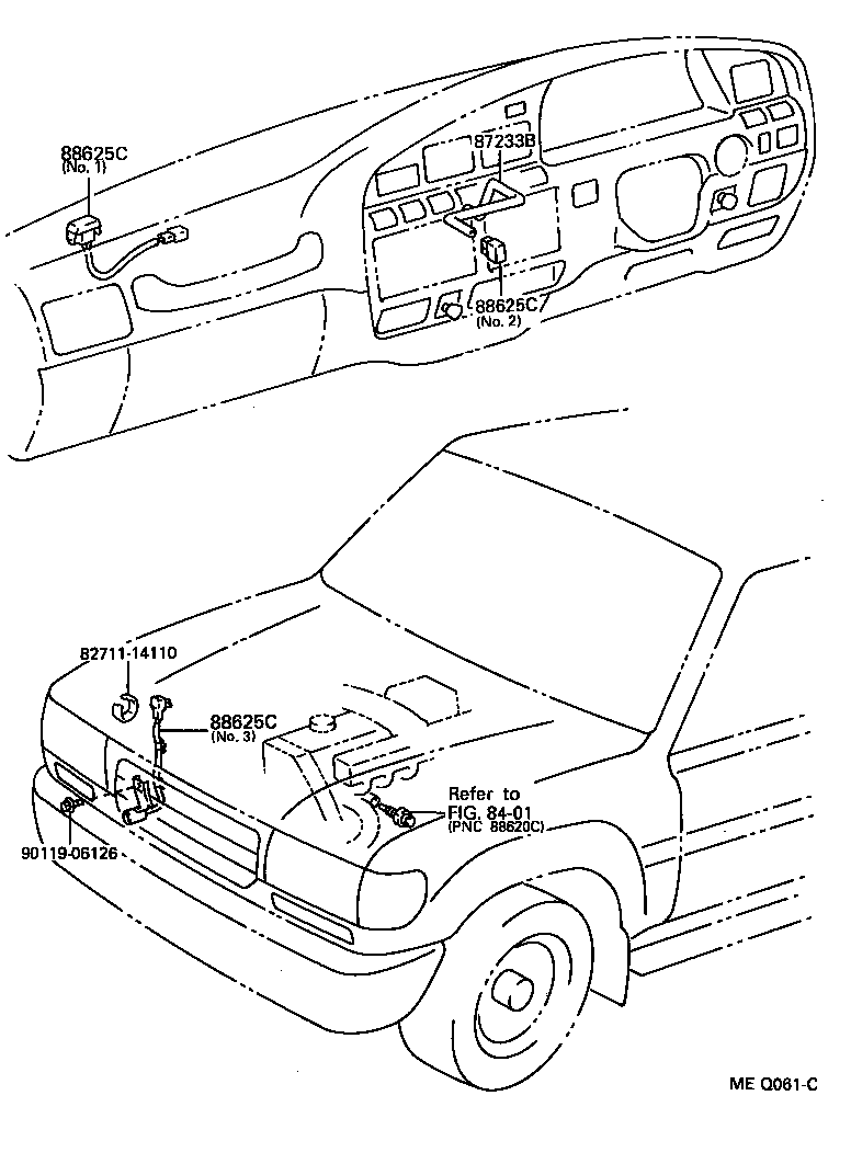  LAND CRUISER VAN |  HEATING AIR CONDITIONING CONTROL AIR DUCT