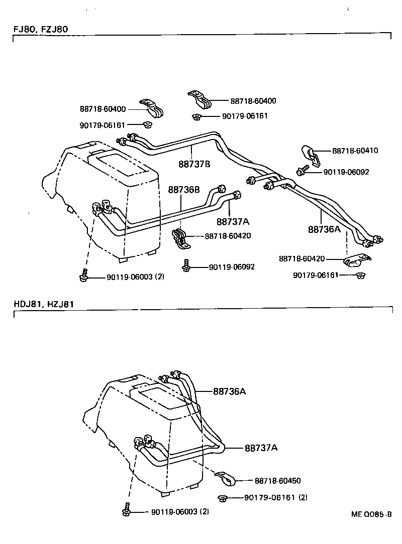  LAND CRUISER VAN |  HEATING AIR CONDITIONING COOLER PIPING