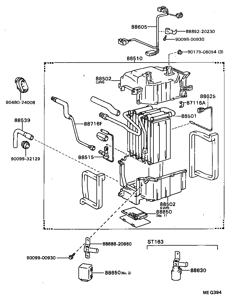  CELICA |  HEATING AIR CONDITIONING COOLER UNIT