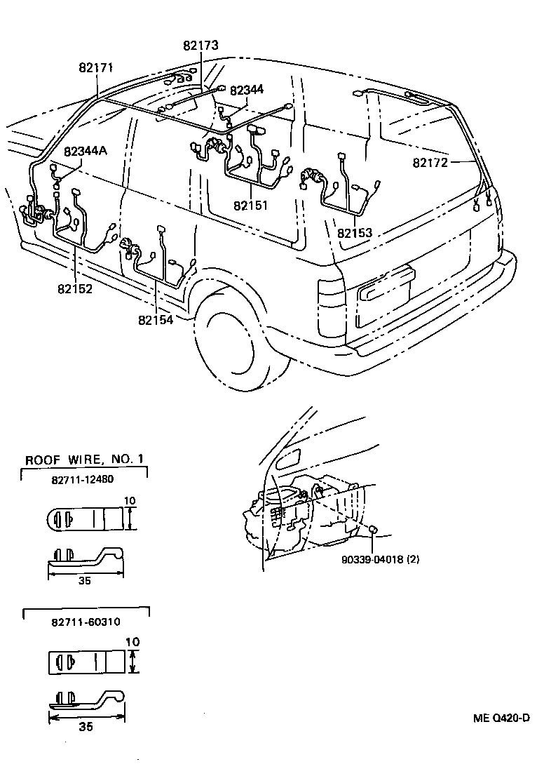  LAND CRUISER VAN |  WIRING CLAMP
