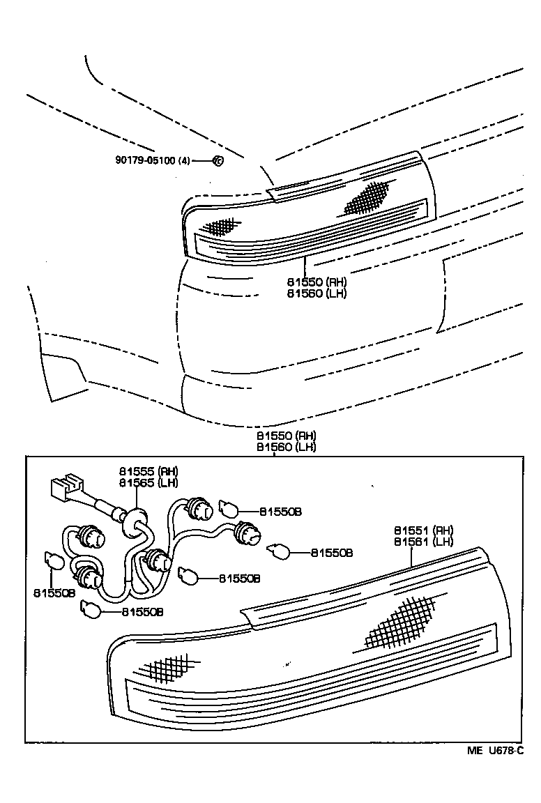 CRESTA |  REAR COMBINATION LAMP