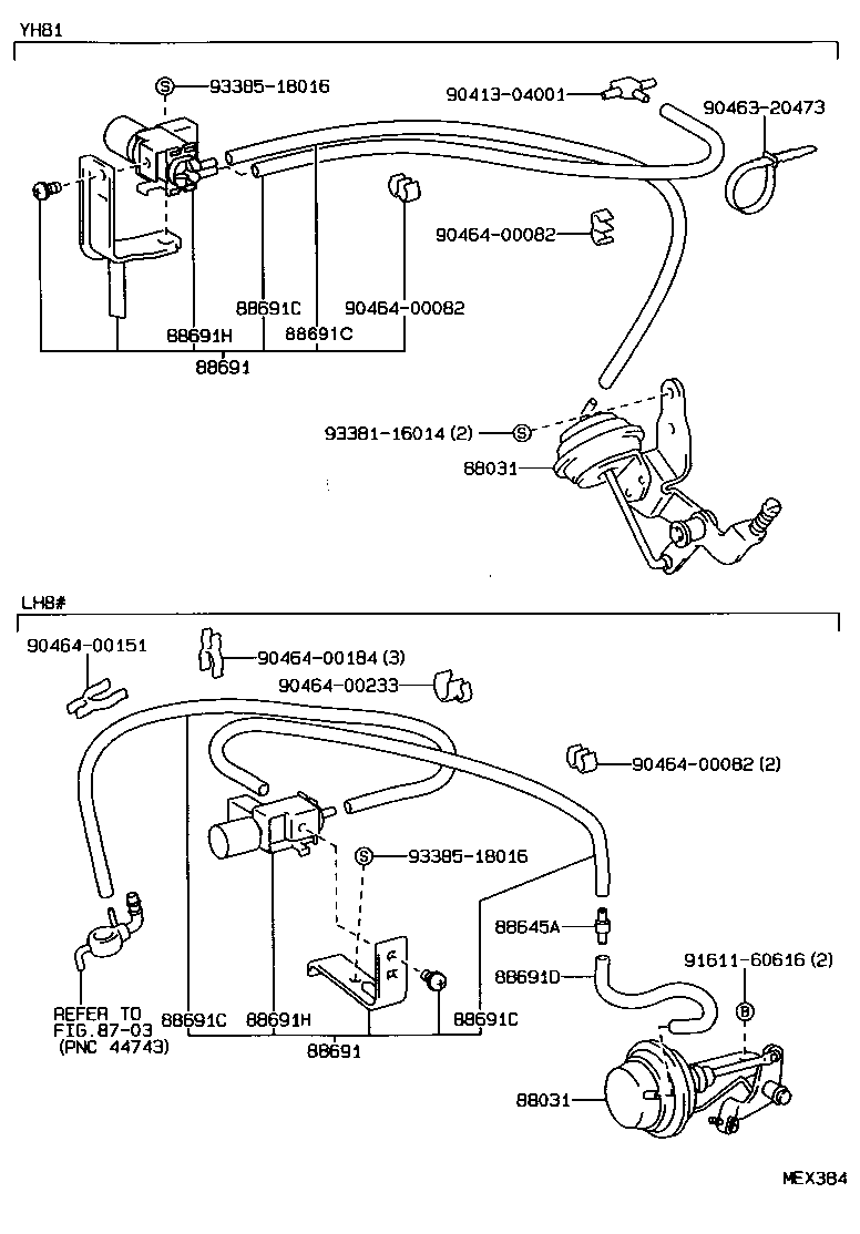  HIACE TRUCK |  HEATING AIR CONDITIONING VACUUM PIPING