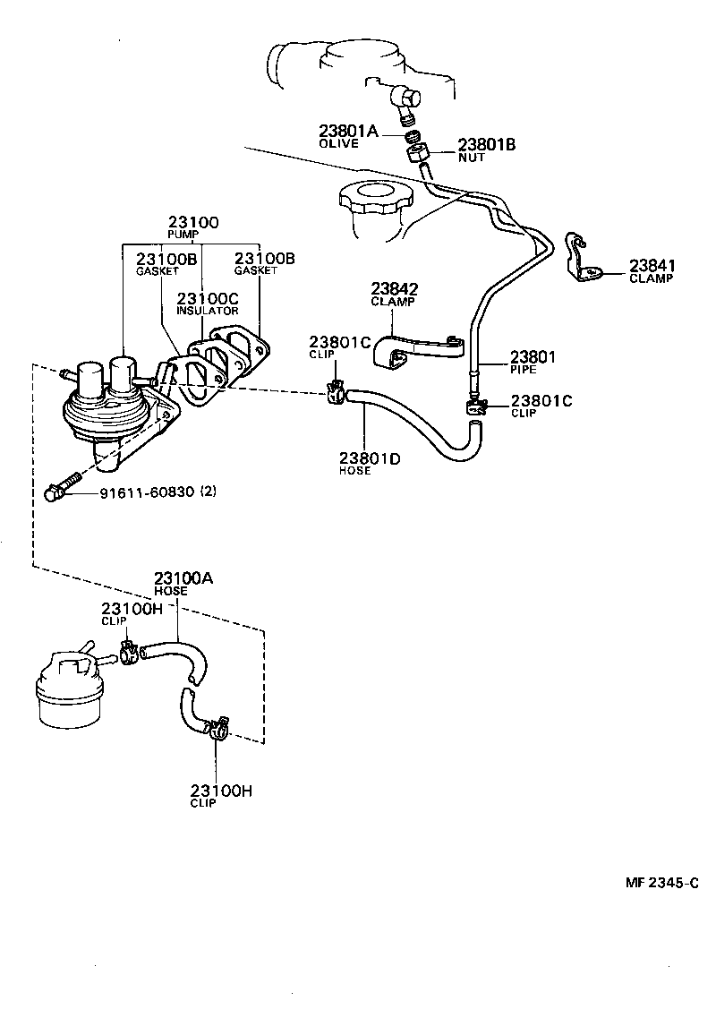  HILUX |  FUEL PUMP PIPE