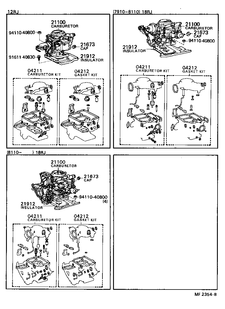  HILUX |  CARBURETOR ASSEMBLY