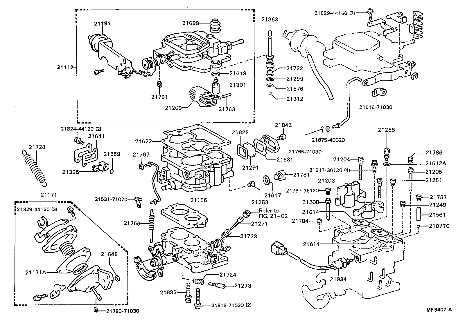  DYNA TOYOACE |  CARBURETOR