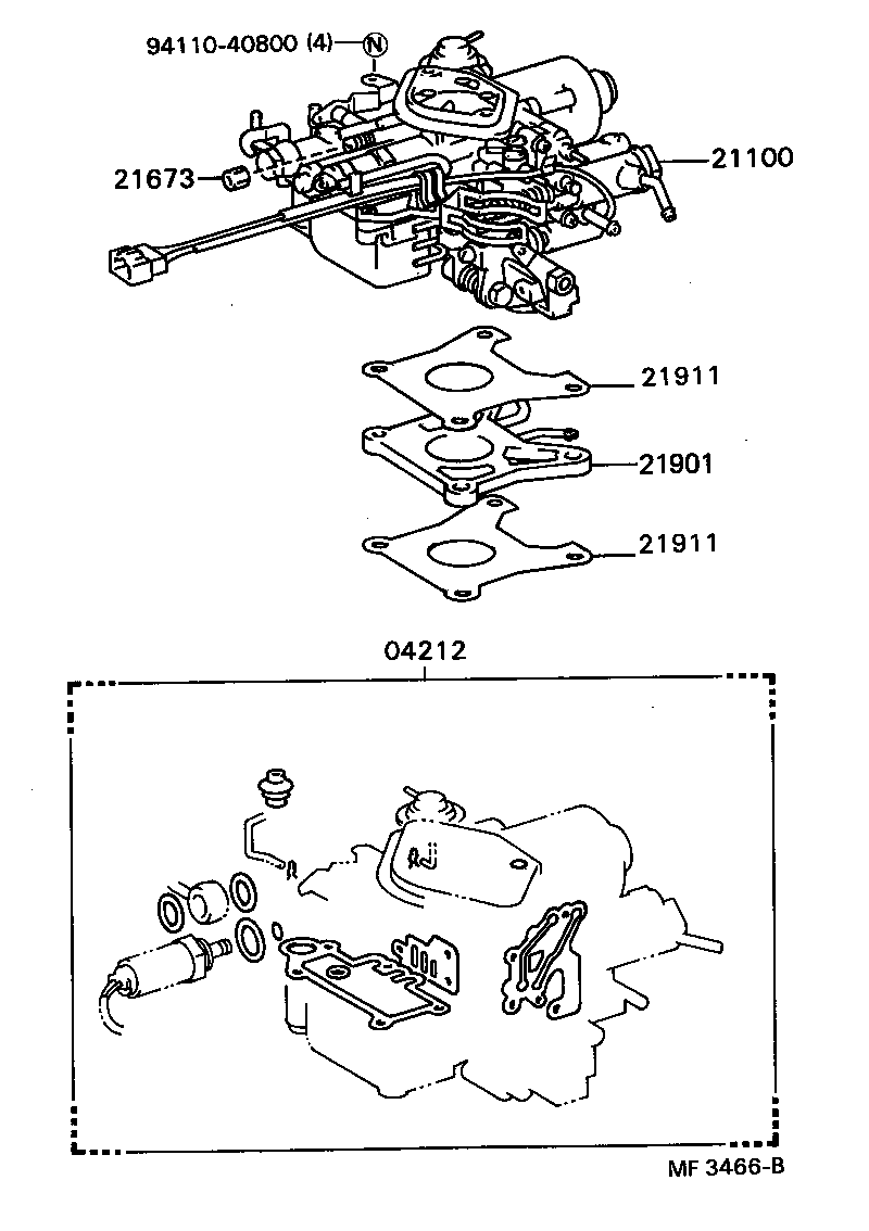  STARLET |  CARBURETOR ASSEMBLY