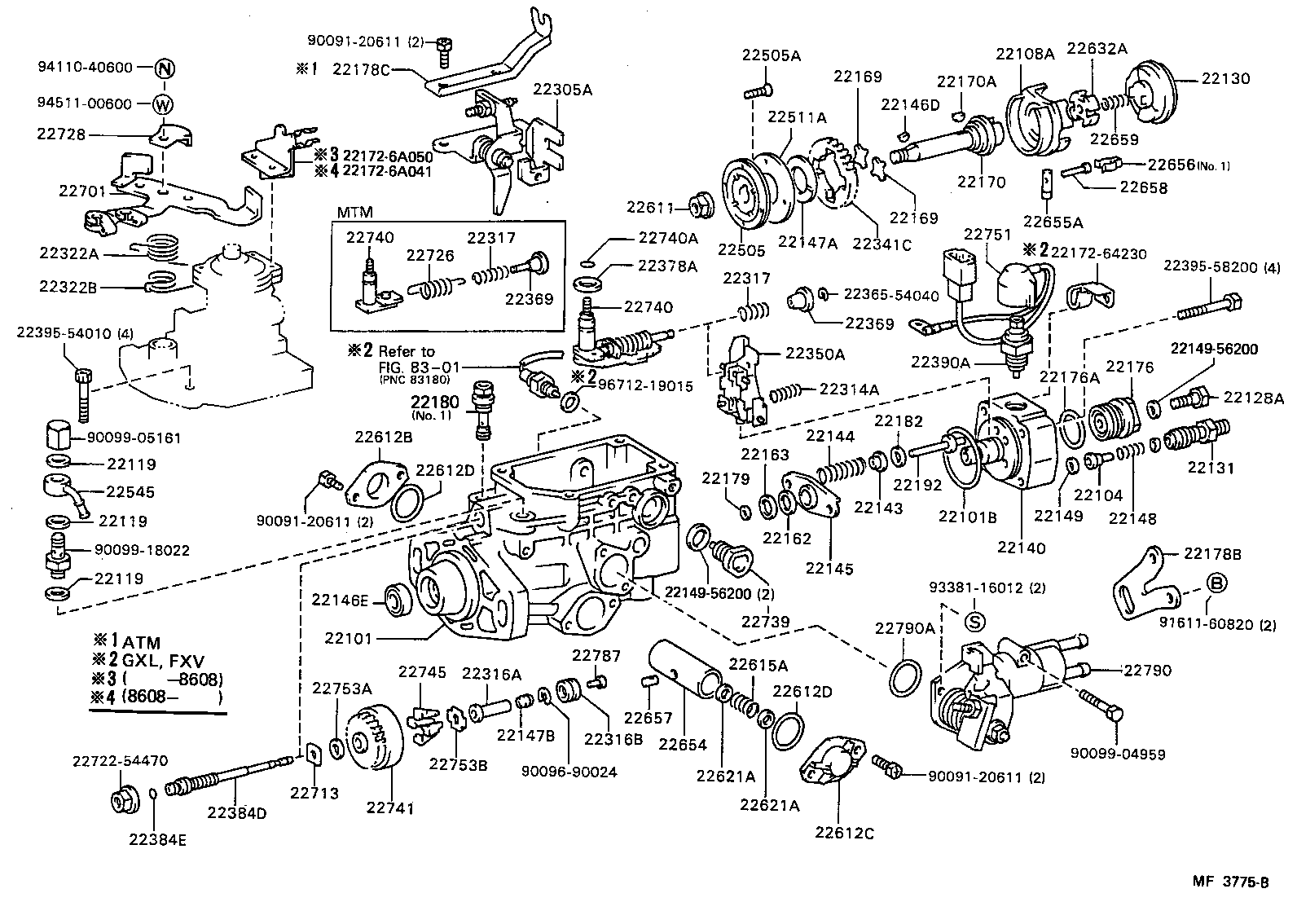  LITEACE VAN WAGON |  INJECTION PUMP BODY