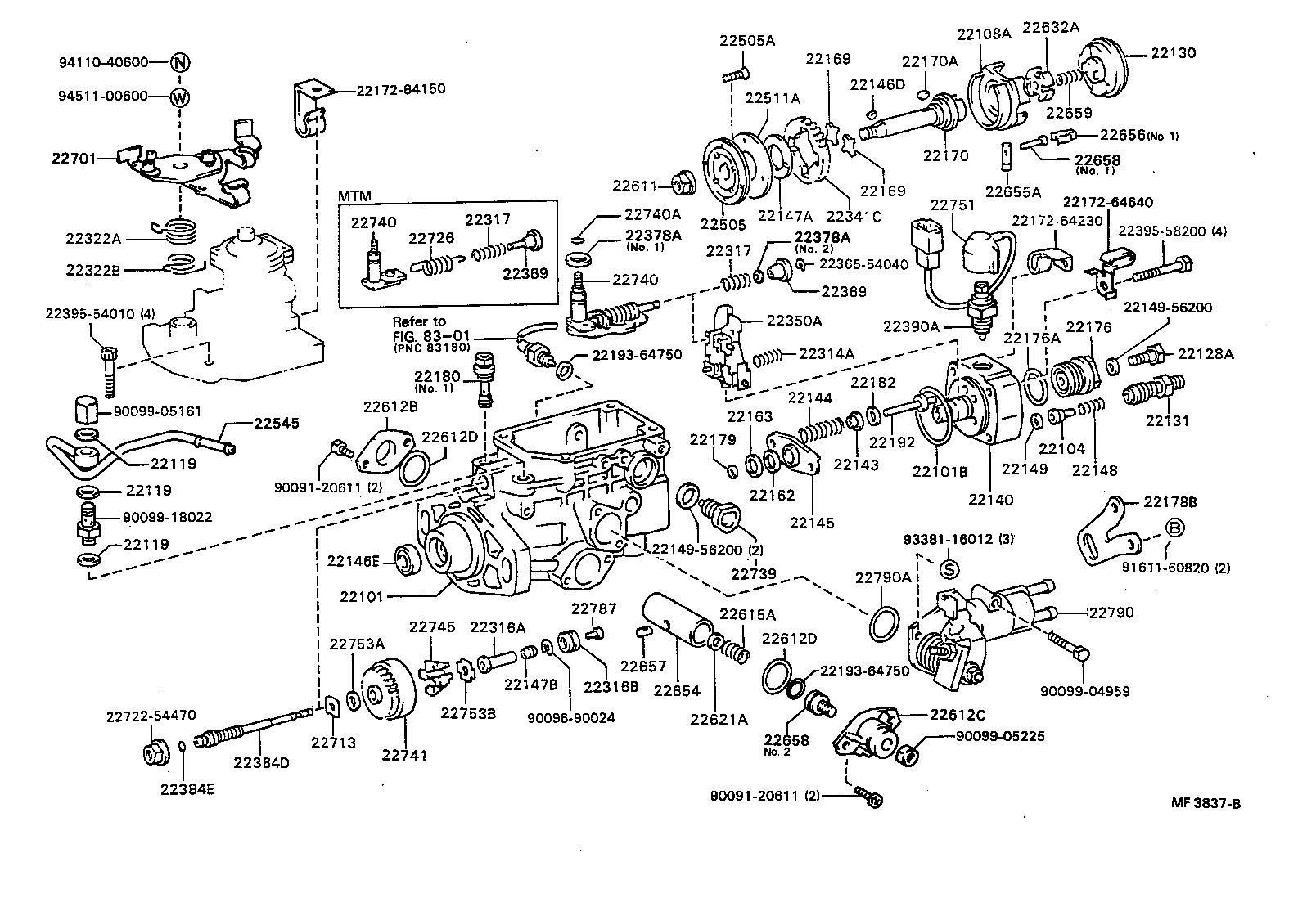  CAMRY VISTA |  INJECTION PUMP BODY