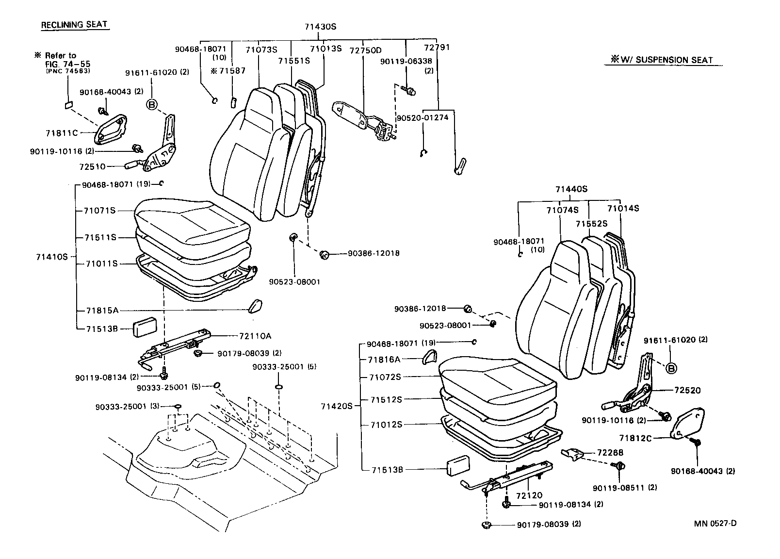  DYNA TOYOACE |  SEAT SEAT TRACK