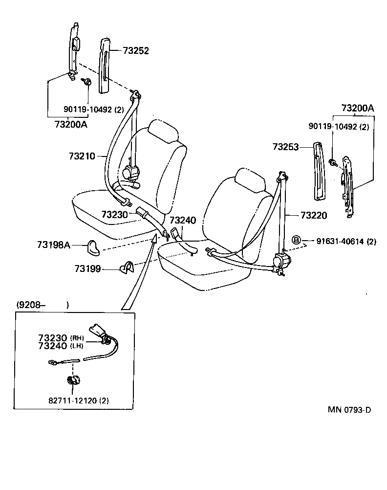  LAND CRUISER VAN |  SEAT BELT